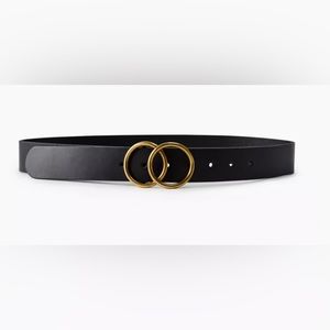 Auxiliary Double Ring Jean Belt (from Aritzia..Leather) small